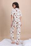 Zivame Harry Potter Knit Cotton Loungewear Set - Whisper White — thumbnail 3